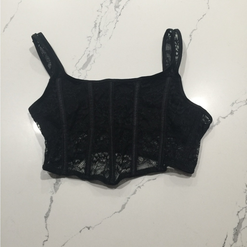 Black corset top